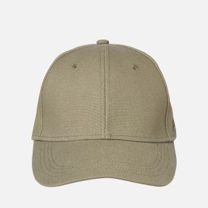 JACBASE LOUIS LINEN BLEND CAP DUSTY OLIVE – Image 2