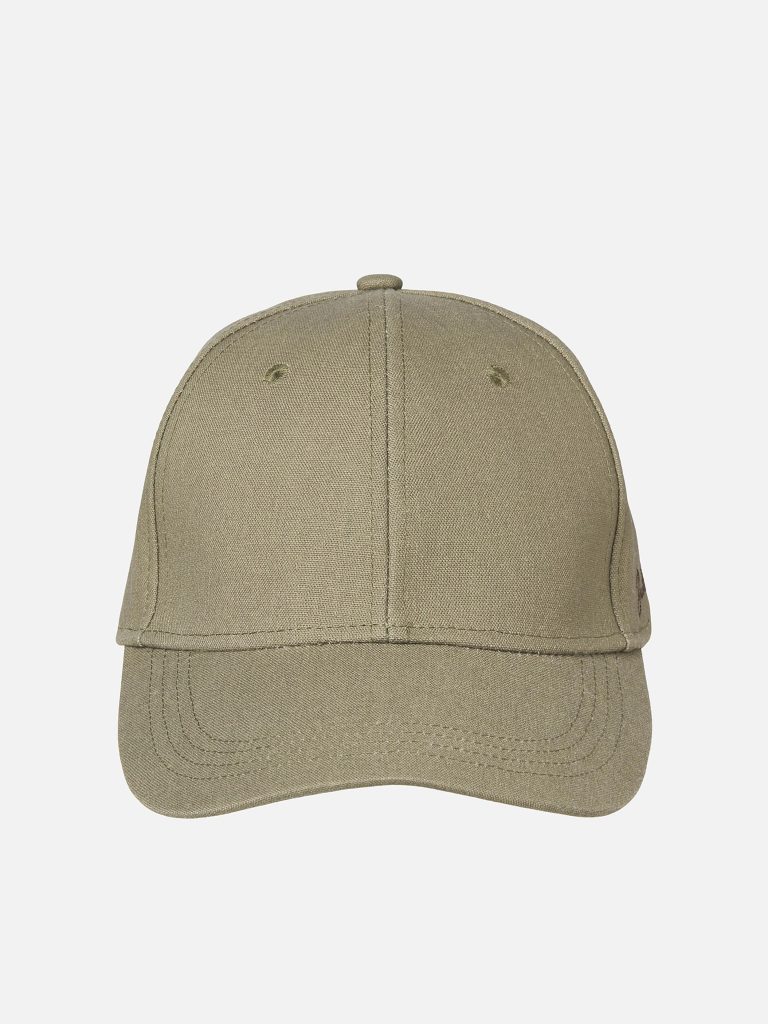 JACBASE LOUIS LINEN BLEND CAP DUSTY OLIVE