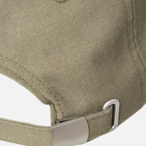 JACBASE LOUIS LINEN BLEND CAP DUSTY OLIVE – Image 3