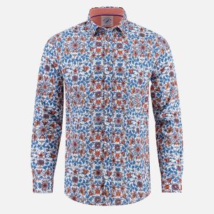 SHIRT ART NOUVEAU COBALT – Image 1