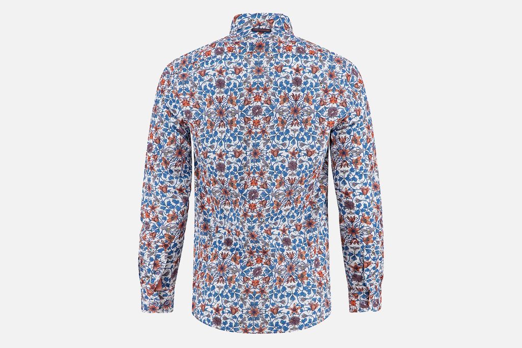SHIRT ART NOUVEAU COBALT