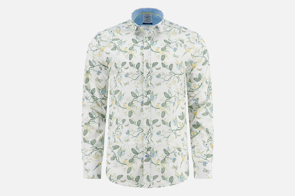 SHIRT BIRDY BLOOMS MULTI GREEN