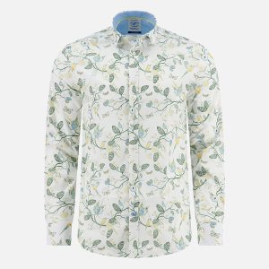 SHIRT BIRDY BLOOMS MULTI GREEN – Image 1