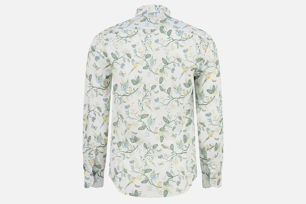 SHIRT BIRDY BLOOMS MULTI GREEN