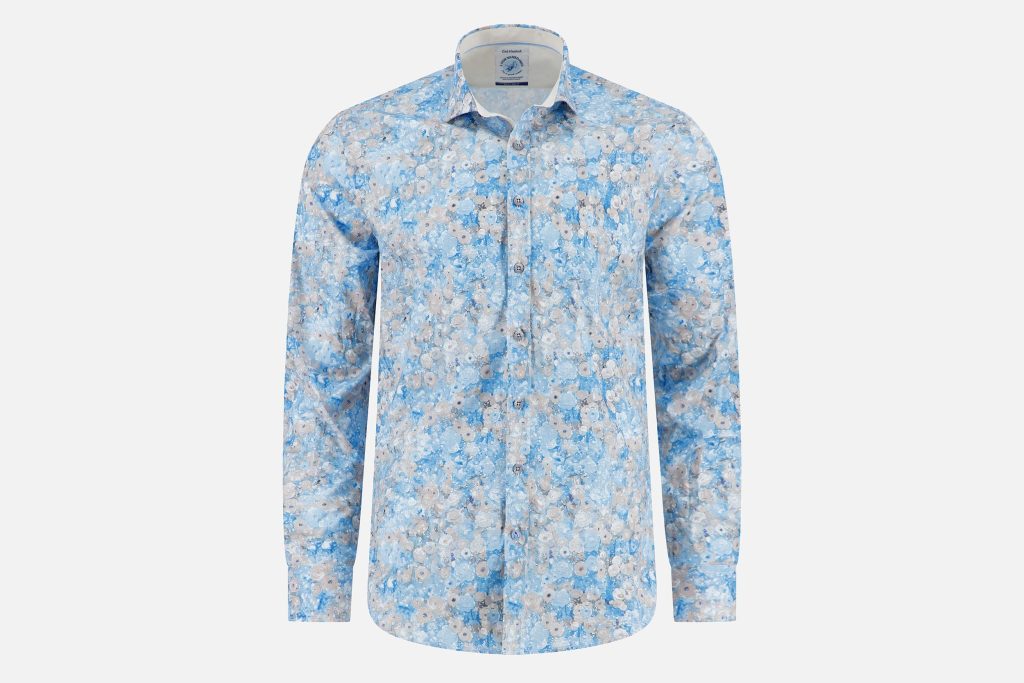 SHIRT KLIMT FLOWER LIGHT BLUE