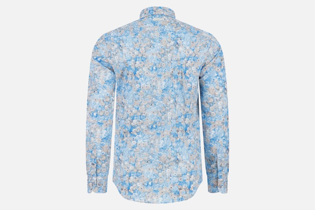 SHIRT KLIMT FLOWER LIGHT BLUE