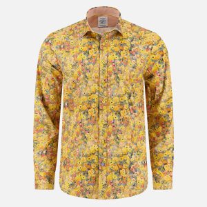 SHIRT KLIMT FLOWER YELLOW – Image 1
