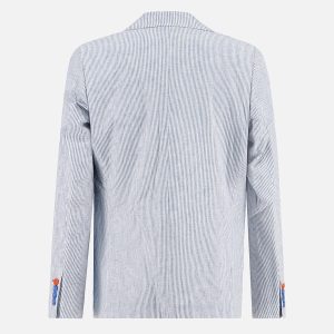 BLAZER LINEN STRIPE COBALT – Image 2