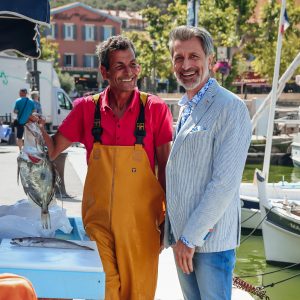 BLAZER LINEN STRIPE COBALT – Image 6