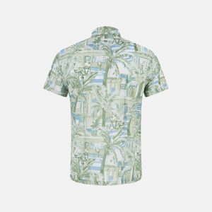 CHEMISETTE TROPICAL SKETCH LIGHT GREEN – Image 2