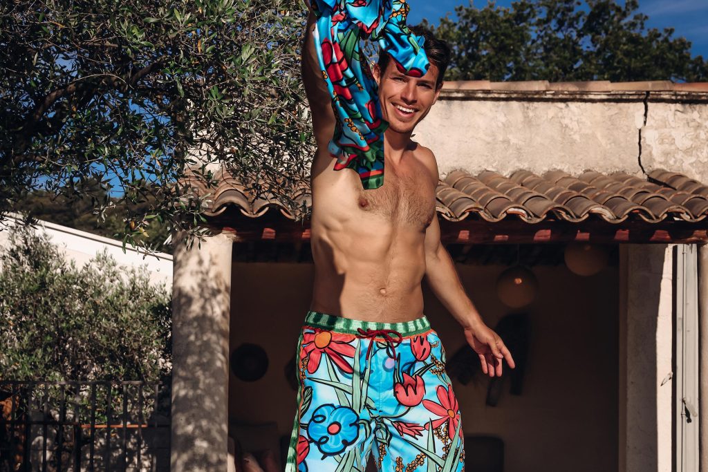 SWIMSHORT AFNF FLOWER CANVAS MULTICOLOR