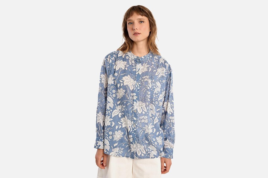 CHEMISE MOLLY OVERSIZE COTTON BLUE