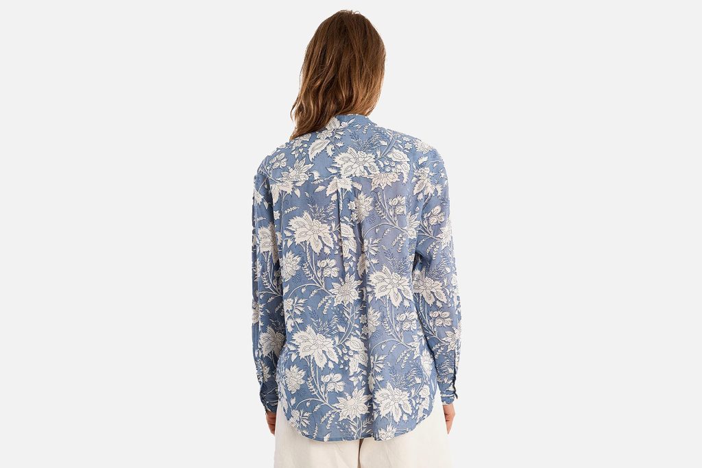 CHEMISE MOLLY OVERSIZE COTTON BLUE