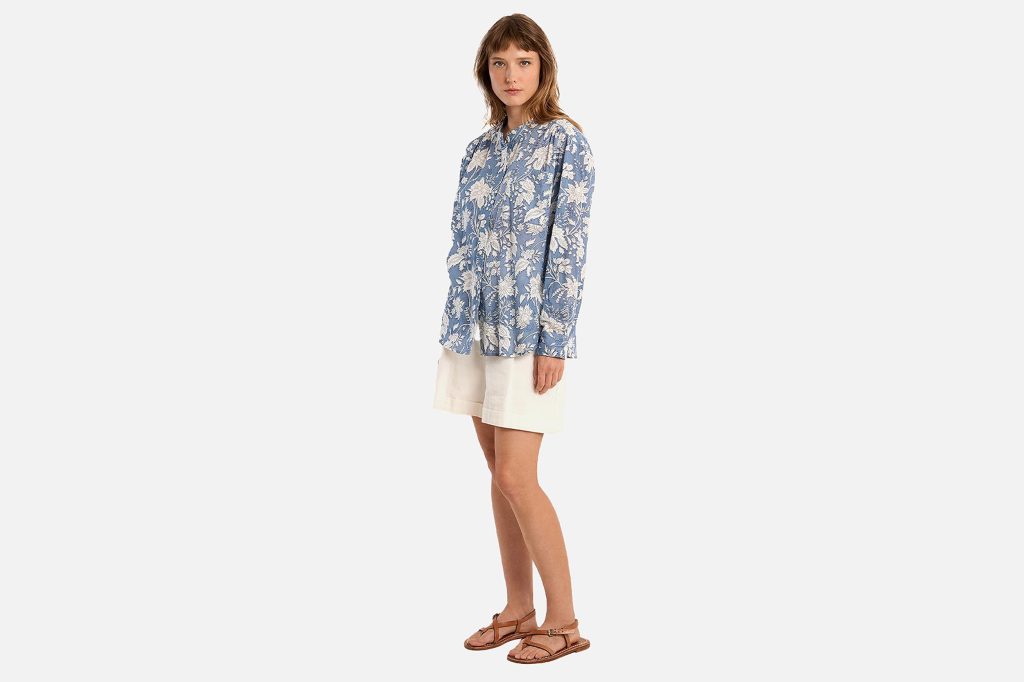 CHEMISE MOLLY OVERSIZE COTTON BLUE
