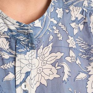 CHEMISE MOLLY OVERSIZE COTTON BLUE - Image 4