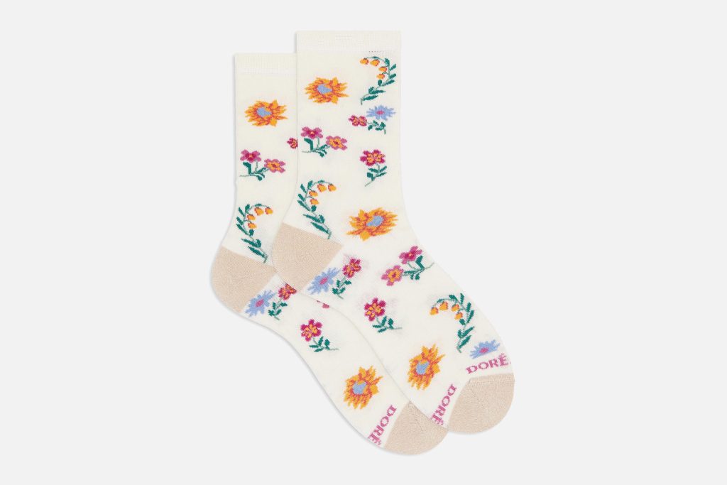 FLEURS PEINTES 516822 F ECRU