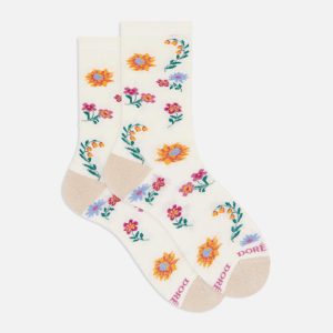FLEURS PEINTES 516822 F ECRU - Image 1