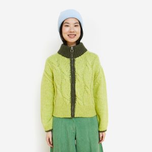 CARDIGAN ZIP JAMMY 2 GREEN - Image 1