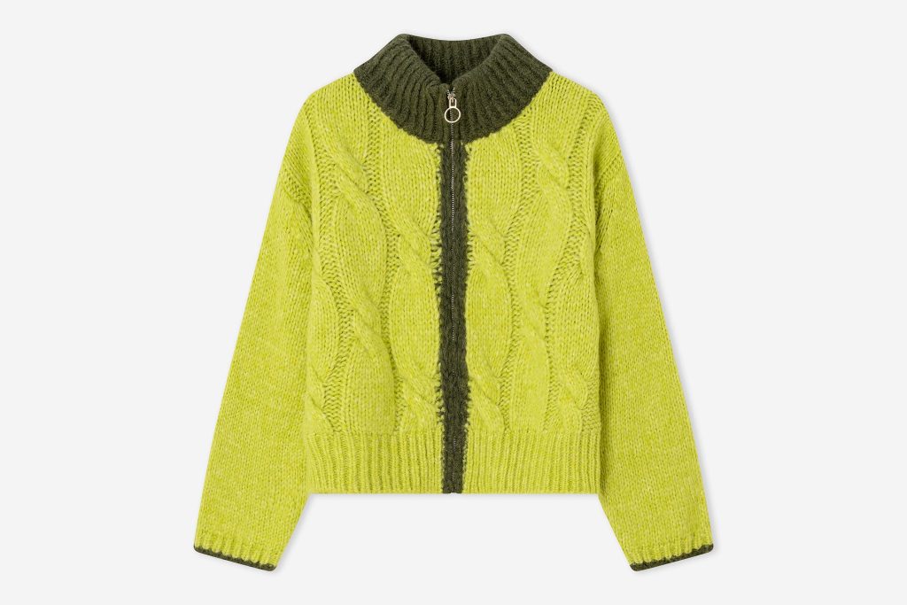 CARDIGAN ZIP JAMMY 2 GREEN