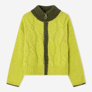 CARDIGAN ZIP JAMMY 2 GREEN - Image 2