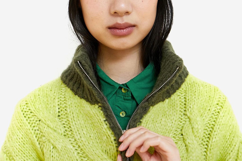CARDIGAN ZIP JAMMY 2 GREEN