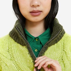 CARDIGAN ZIP JAMMY 2 GREEN - Image 3