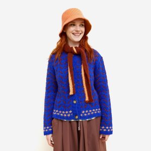 CARDIGAN DARLING BLEU MARRON - Image 1
