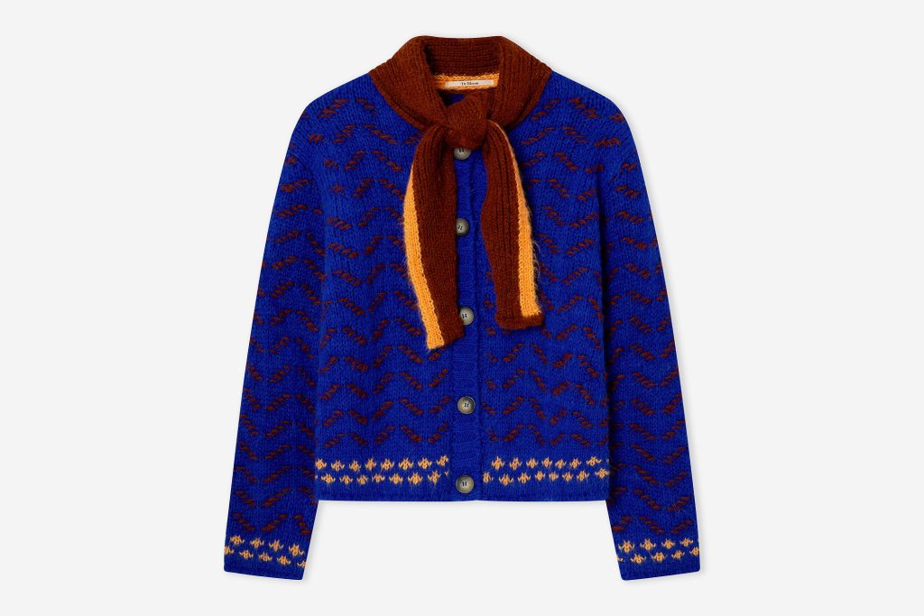 CARDIGAN DARLING BLEU MARRON
