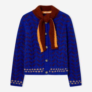 CARDIGAN DARLING BLEU MARRON - Image 2