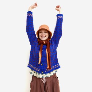 CARDIGAN DARLING BLEU MARRON - Image 4