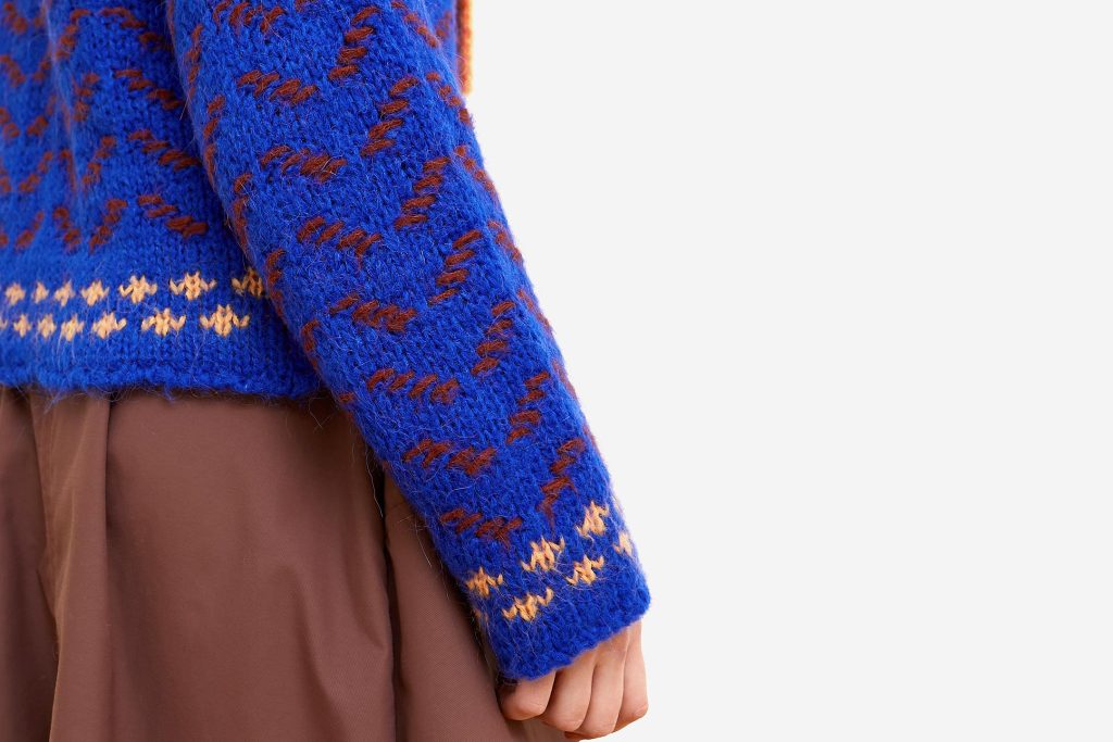 CARDIGAN DARLING BLEU MARRON