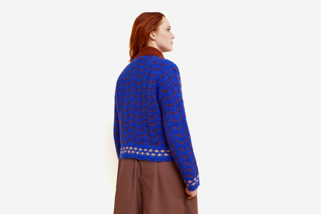 CARDIGAN DARLING BLEU MARRON