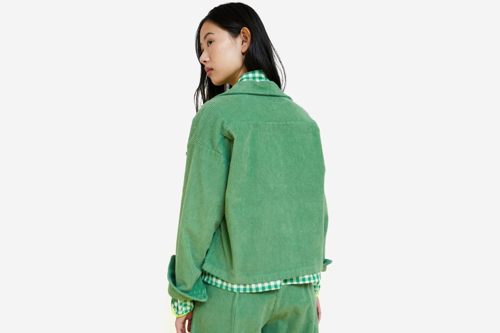 VESTE BOARD VELVET GREEN
