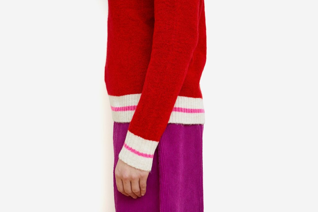 PANTALON DADO VELVET BERRY
