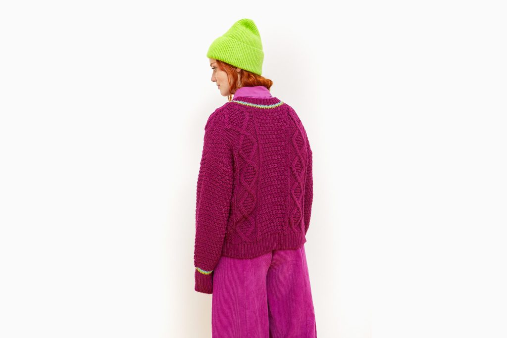PANTALON DADO VELVET BERRY