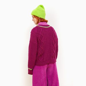 PANTALON DADO VELVET BERRY - Image 4
