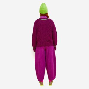 PANTALON DADO VELVET BERRY - Image 5