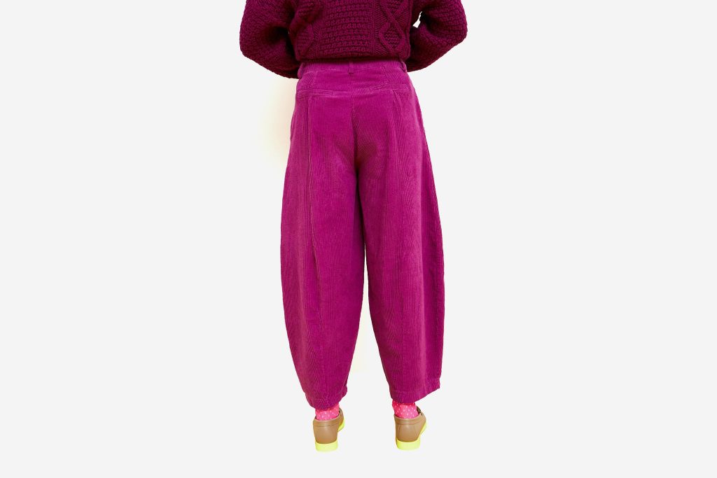 PANTALON DADO VELVET BERRY