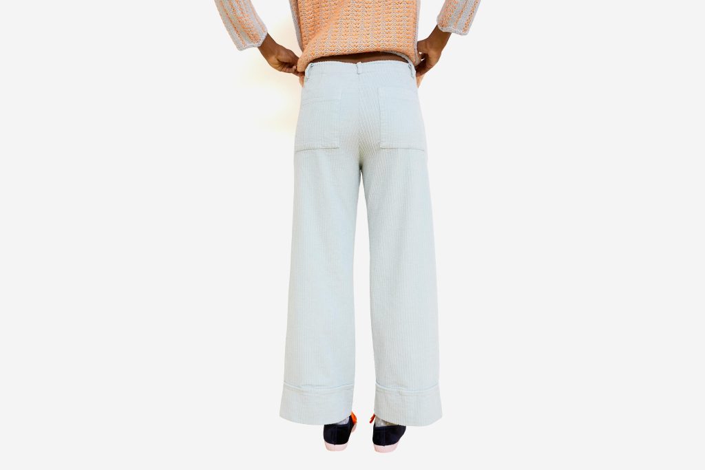 PANTALON PARCHIS VELVET LIGHT BLUE