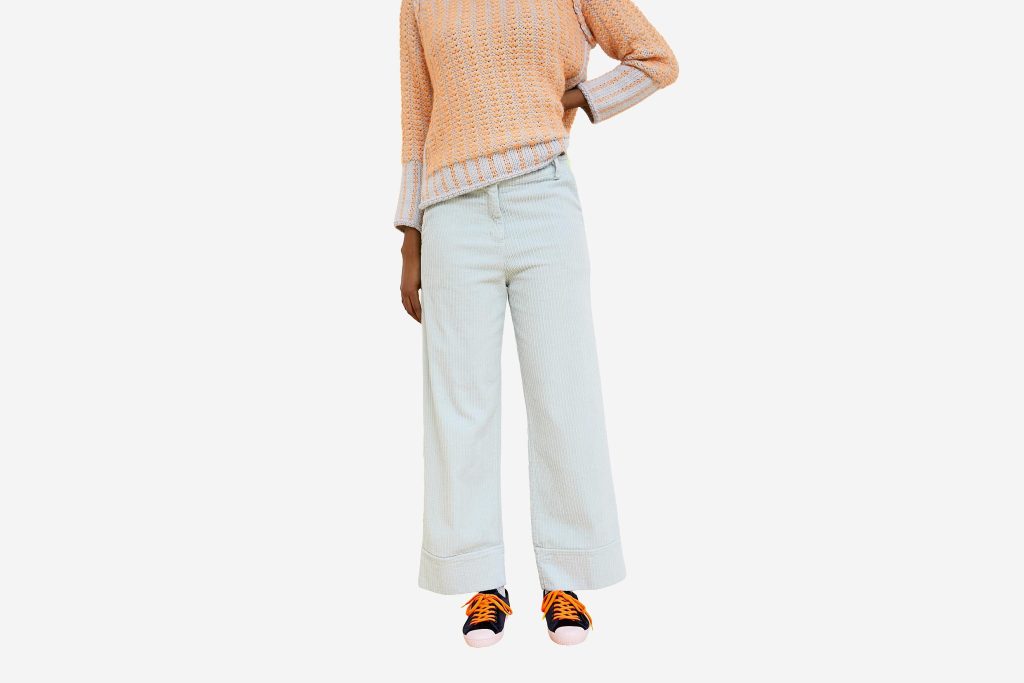 PANTALON PARCHIS VELVET LIGHT BLUE