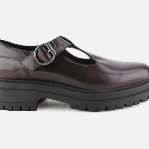 NANAIMO T STRAP DARK BURGUNDY – Image 1