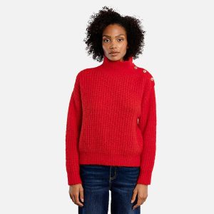 PULL LILI COL MONTANT ROUGE - Image 2