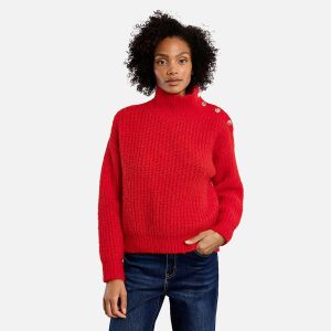 PULL LILI COL MONTANT ROUGE - Image 3
