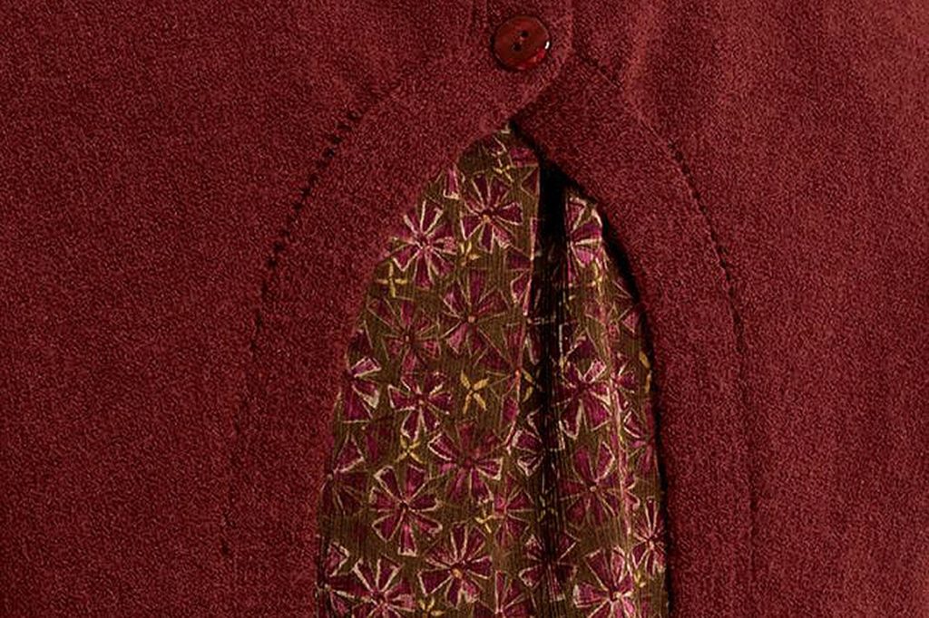 PULL MOLLY SANS MANCHES DARK RED