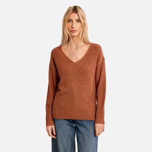 PULL MOLLY FIN SEQUINS TERRACOTTA – Image 2
