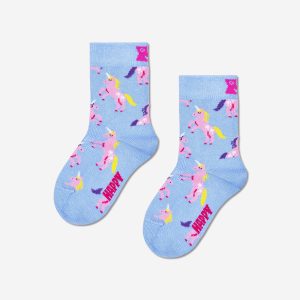 KIDS UNICORN SOCK LIGHT BLUE – Image 2