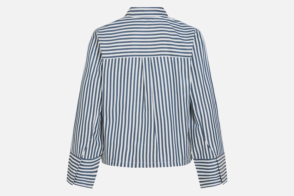 VISTRIPIRA LS STRIPE SHIRT WHITE NAVY