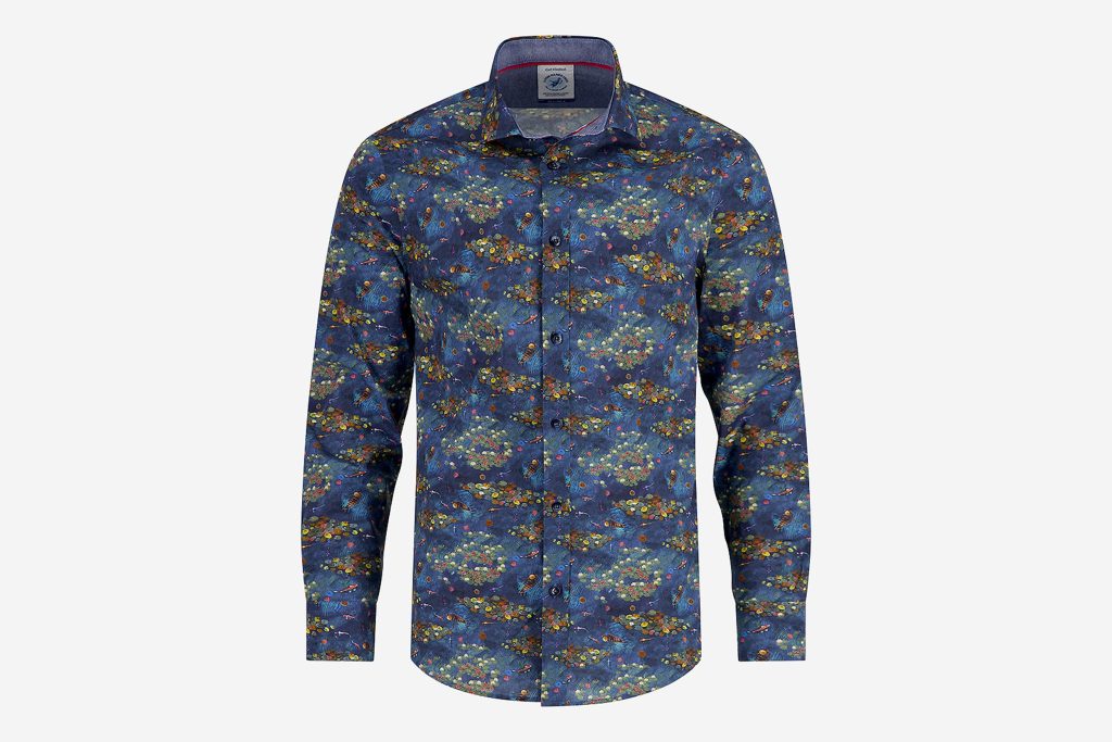 SHIRT WATER GARDEN NIGHT SKY BLUE