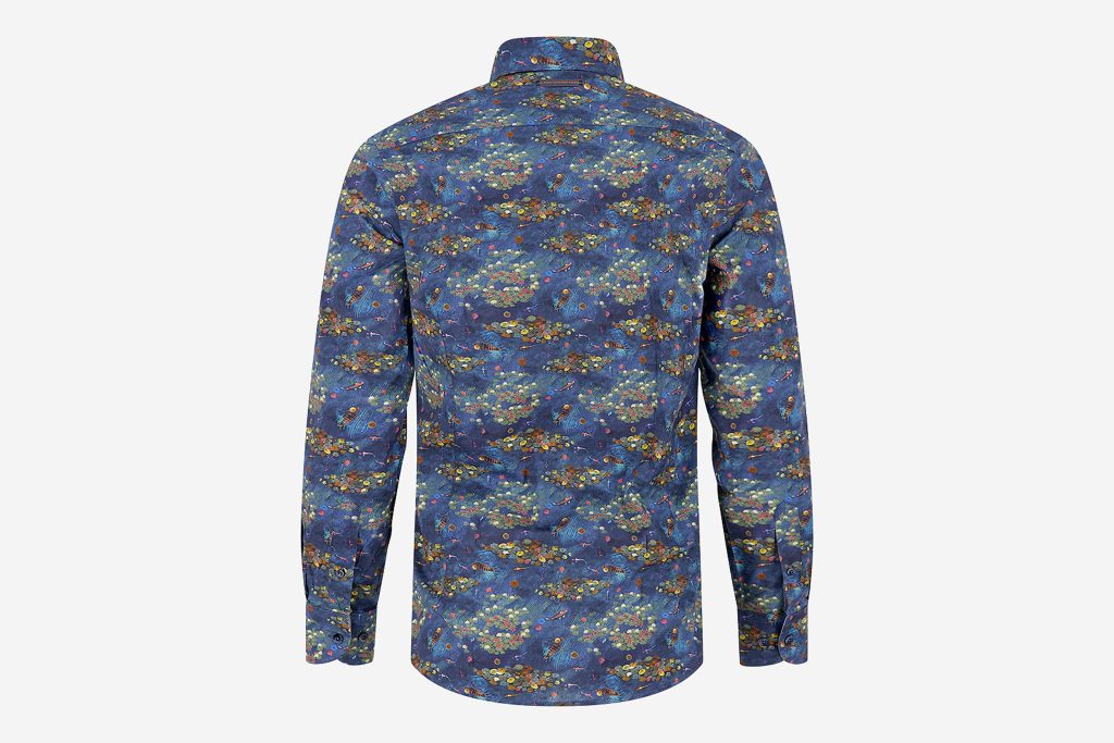SHIRT WATER GARDEN NIGHT SKY BLUE
