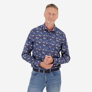 SHIRT CRANE SKY NIGHT SKY BLUE - Image 3